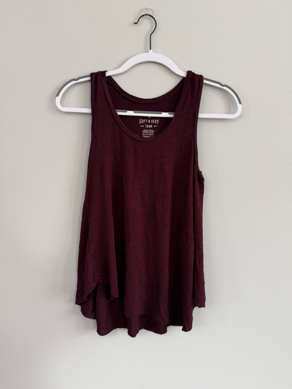 American Eagle Outfitters Burgundy Flowy Tank